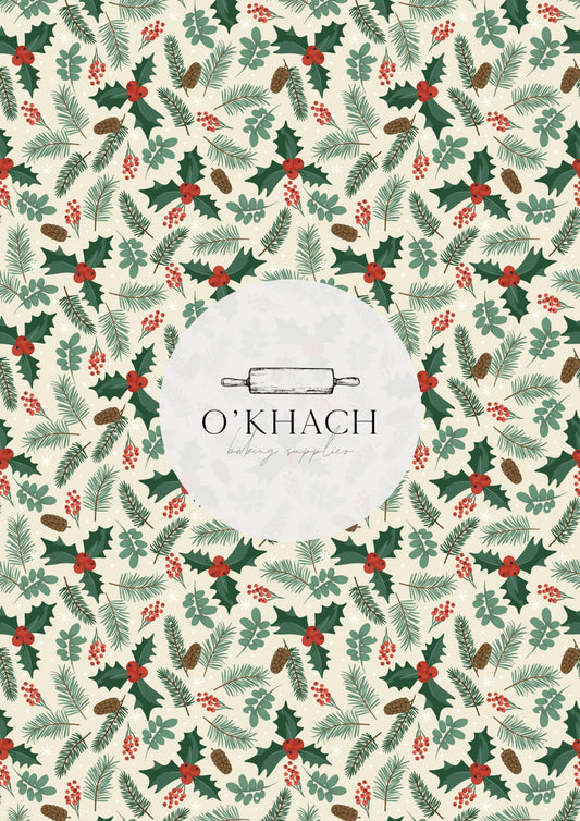 Christmas Details Pattern No.84 - Edible Image - Premium Edible Image from O'Khach Baking Supplies - Just $16.99! Shop now at O'Khach Baking Supplies