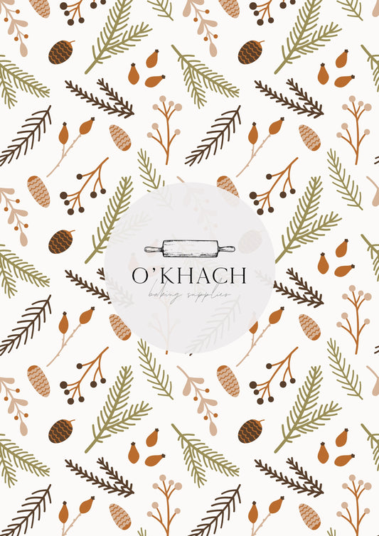 Christmas Details Pattern No.95 - Edible Image - Premium Edible Image from O'Khach Baking Supplies - Just $16.99! Shop now at O'Khach Baking Supplies