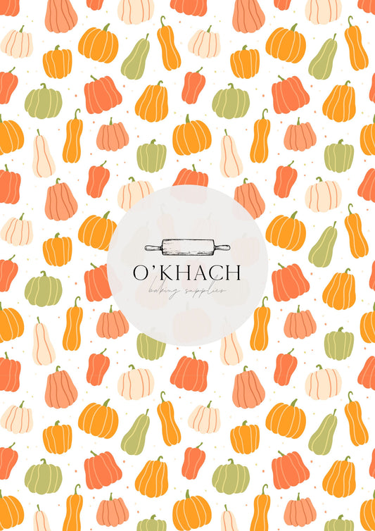 Classic Pumpkin Pattern - Edible Image - Premium Edible Image from O'Khach Baking Supplies - Just $16.99! Shop now at O'Khach Baking Supplies