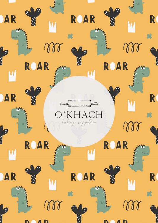Dino Land Pattern No.40 - Edible Image - Premium Edible Image from O'Khach Baking Supplies - Just $16.99! Shop now at O'Khach Baking Supplies