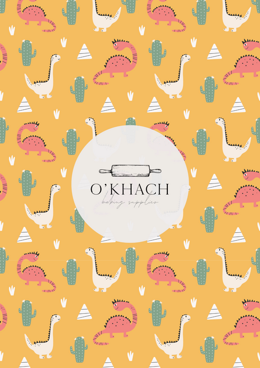 Dino Land Pattern No.7 - Edible Image - Premium Edible Image from O'Khach Baking Supplies - Just $16.99! Shop now at O'Khach Baking Supplies