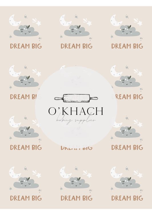 Dream Big Pattern No.21 - Edible Image - Premium Edible Image from O'Khach Baking Supplies - Just $16.99! Shop now at O'Khach Baking Supplies