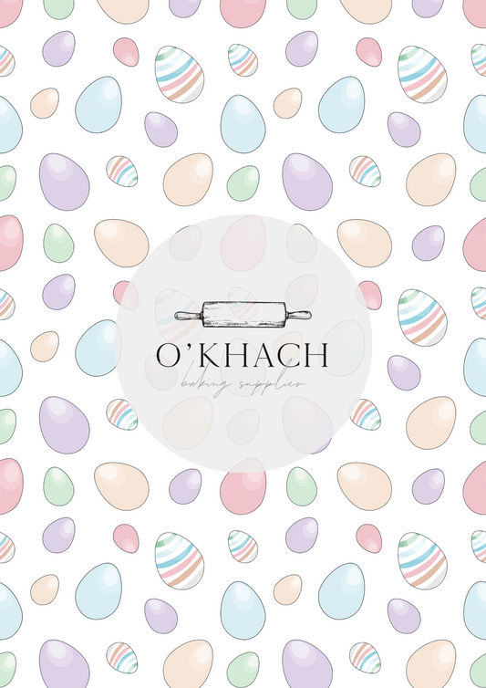 Easter Pattern - Edible Image – A4 Cake Topper & Cupcake Decoration