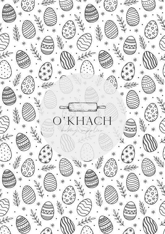 Easter Pattern - Edible Image – A4 Cake Topper & Cupcake Decoration