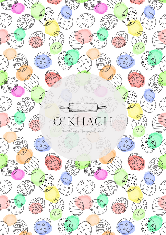 Easter Pattern - Edible Image – A4 Cake Topper & Cupcake Decoration