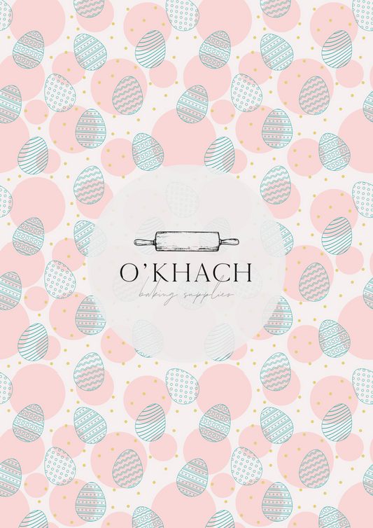 Easter Pattern - Edible Image – A4 Cake Topper & Cupcake Decoration