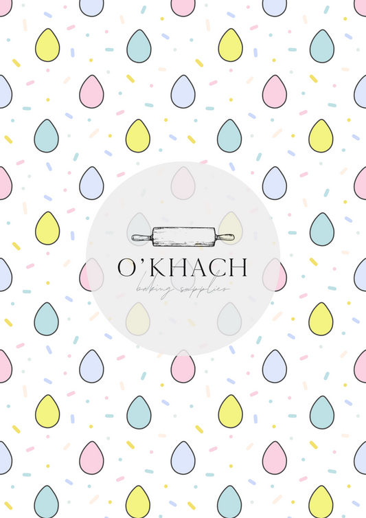 Easter Pattern - Edible Image – A4 Cake Topper & Cupcake Decoration