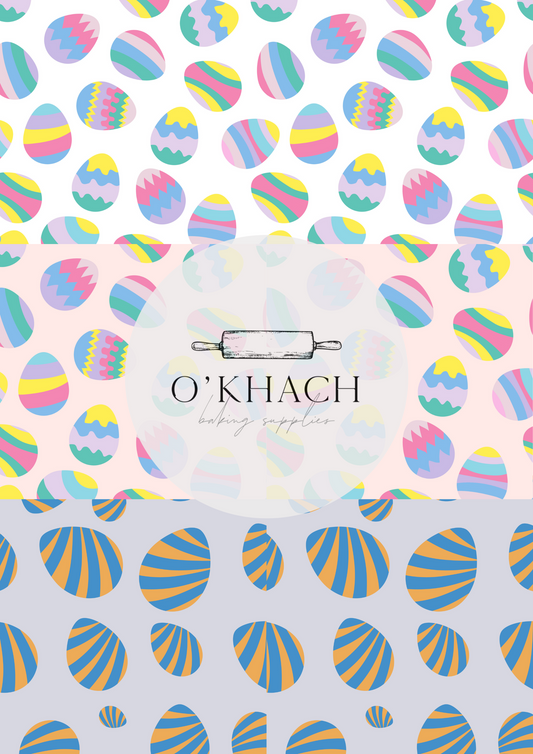 Easter Pattern - Edible Image – A4 Cake Topper & Cupcake Decoration