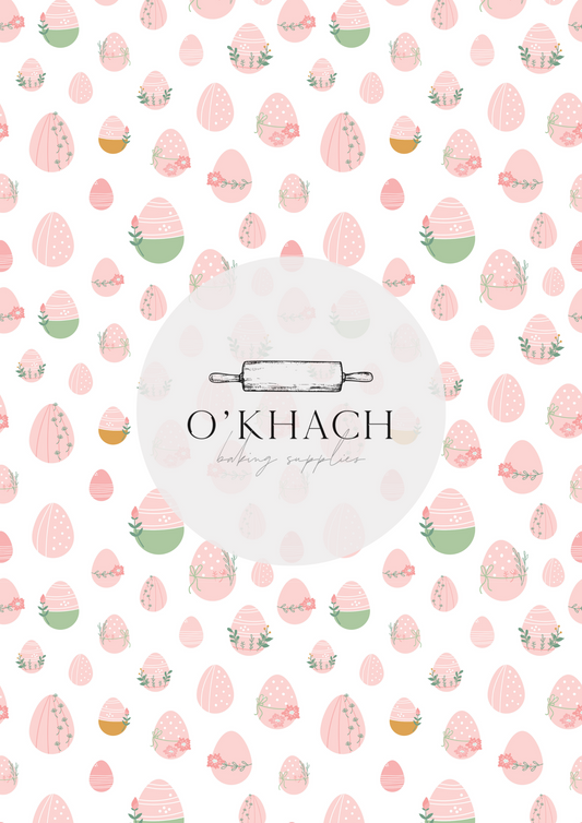 Easter Pattern - Edible Image – A4 Cake Topper & Cupcake Decoration