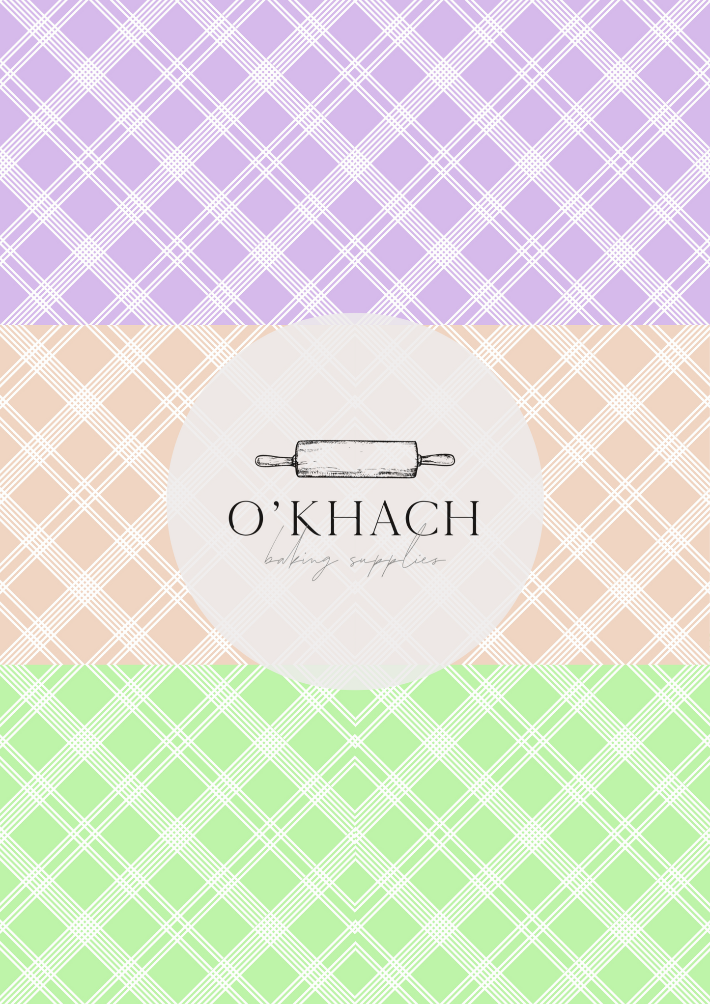 Easter Pattern - Edible Image – A4 Cake Topper & Cupcake Decoration