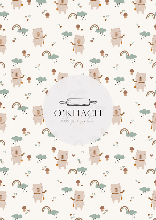 In The Woods Pattern No.3 - Edible Image - Premium Edible Image from O'Khach Baking Supplies - Just $16.99! Shop now at O'Khach Baking Supplies