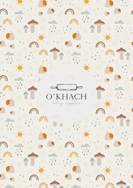 In The Woods Pattern No.8 - Edible Image - Premium Edible Image from O'Khach Baking Supplies - Just $16.99! Shop now at O'Khach Baking Supplies