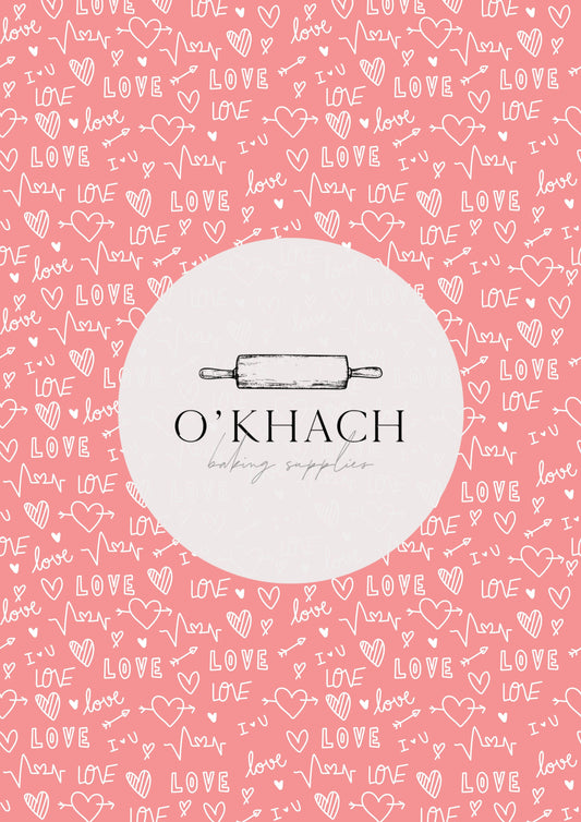 Love Details Pattern No.133 - Edible Image - Premium Edible Image from O'Khach Baking Supplies - Just $16.99! Shop now at O'Khach Baking Supplies