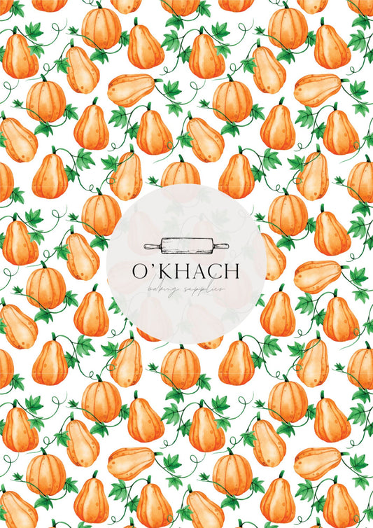 Petite Pumpkins Pattern - Edible Image - Premium Edible Image from O'Khach Baking Supplies - Just $16.99! Shop now at O'Khach Baking Supplies
