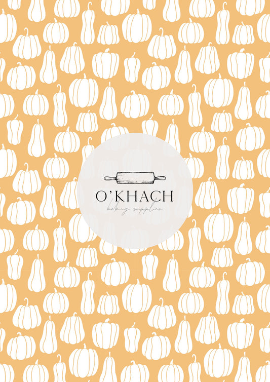 Pumpkin Spice Pattern - Edible Image - Premium Edible Image from O'Khach Baking Supplies - Just $16.99! Shop now at O'Khach Baking Supplies