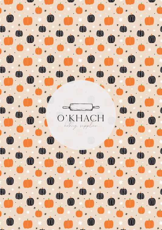 Pumpkins & Stars Pattern - Edible Image - Premium Edible Image from O'Khach Baking Supplies - Just $16.99! Shop now at O'Khach Baking Supplies