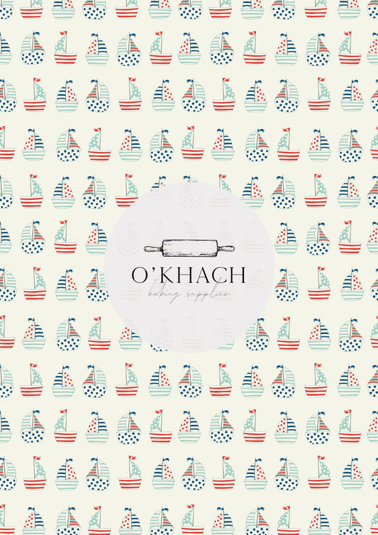 Sailor Pattern No.1 - Edible Image - Premium Edible Image from O'Khach Baking Supplies - Just $16.99! Shop now at O'Khach Baking Supplies
