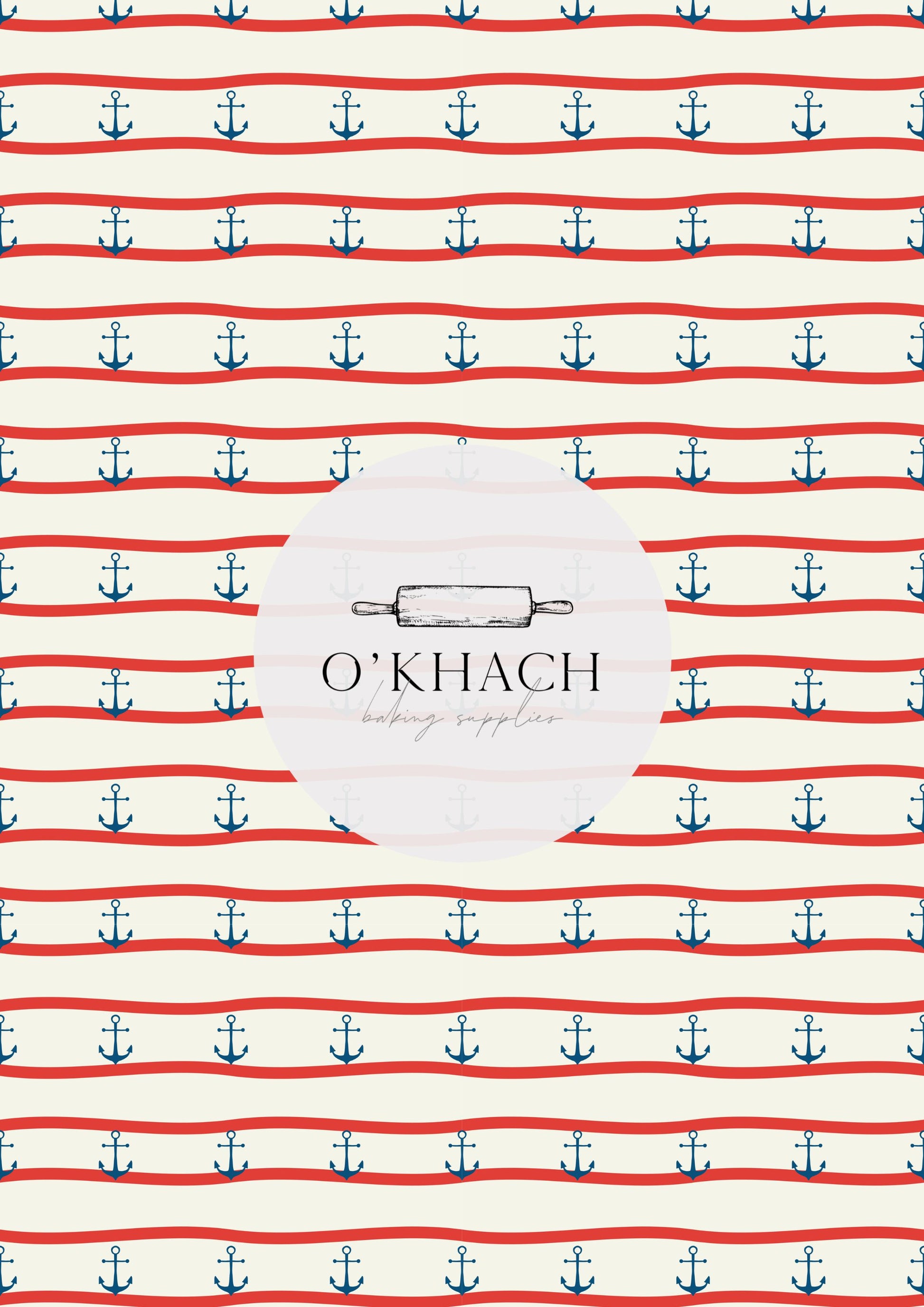Sailor Pattern No.10 - Edible Image - Premium Edible Image from O'Khach Baking Supplies - Just $16.99! Shop now at O'Khach Baking Supplies