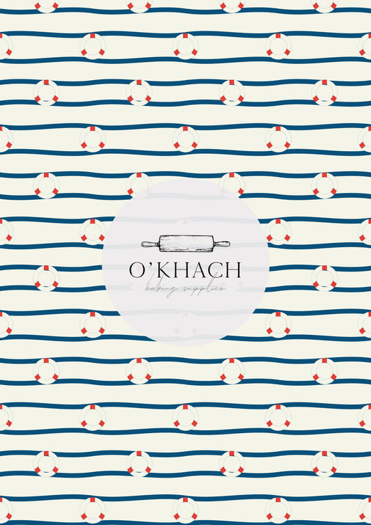 Sailor Pattern No.13 - Edible Image - Premium Edible Image from O'Khach Baking Supplies - Just $16.99! Shop now at O'Khach Baking Supplies