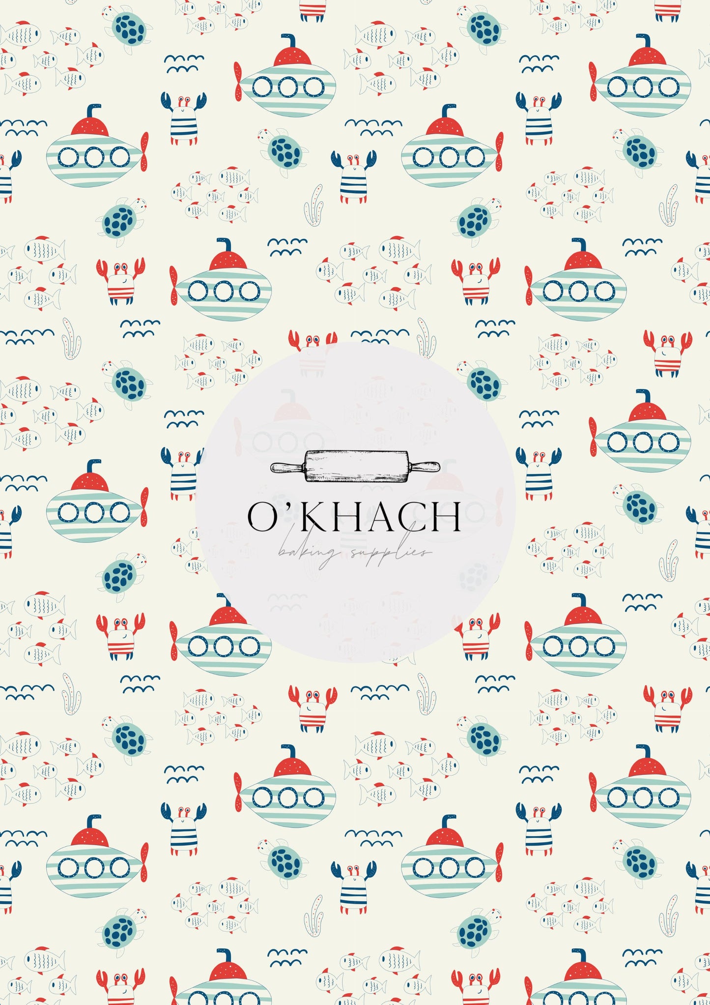 Sailor Pattern No.14 - Edible Image - Premium Edible Image from O'Khach Baking Supplies - Just $16.99! Shop now at O'Khach Baking Supplies