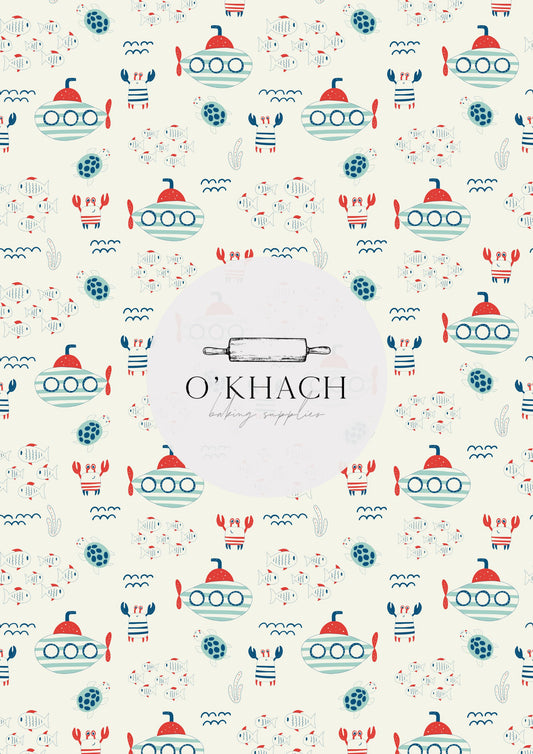 Sailor Pattern No.14 - Edible Image - Premium Edible Image from O'Khach Baking Supplies - Just $16.99! Shop now at O'Khach Baking Supplies