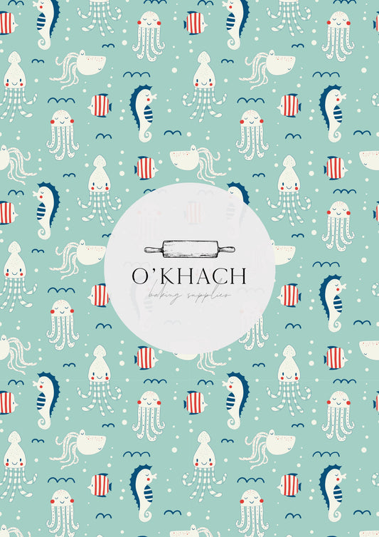 Sailor Pattern No.16 - Edible Image - Premium Edible Image from O'Khach Baking Supplies - Just $16.99! Shop now at O'Khach Baking Supplies
