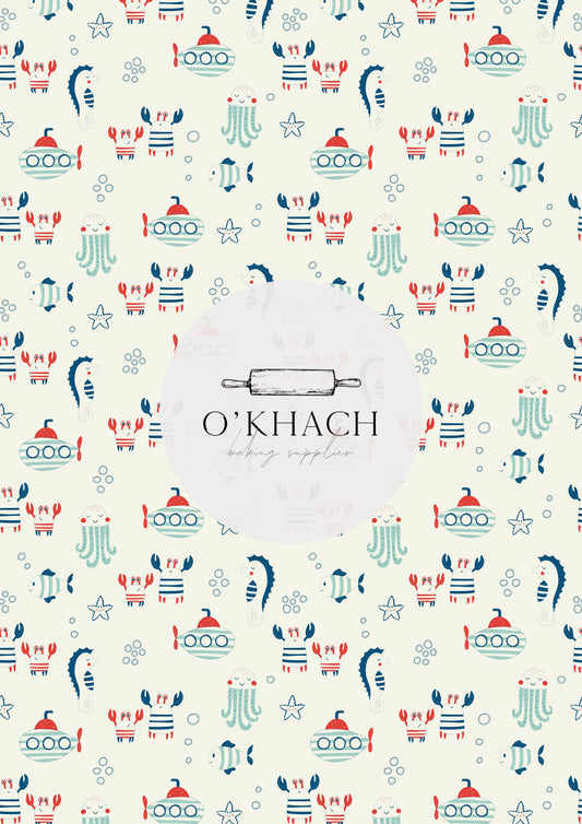 Sailor Pattern No.4 - Edible Image - Premium Edible Image from O'Khach Baking Supplies - Just $16.99! Shop now at O'Khach Baking Supplies