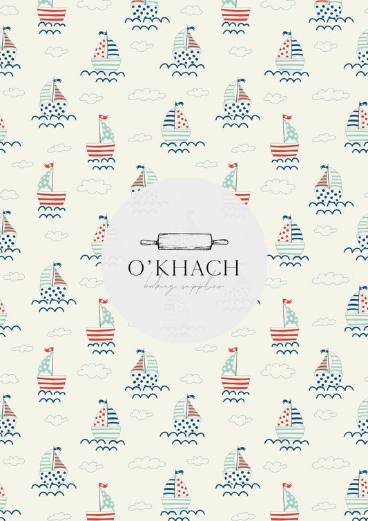 Sailor Pattern No.9 - Edible Image - Premium Edible Image from O'Khach Baking Supplies - Just $16.99! Shop now at O'Khach Baking Supplies