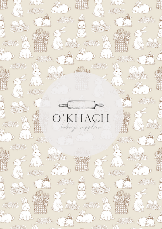 The Easter Hunt Pattern No.10 - Edible Image - Premium Edible Image from O'Khach Baking Supplies - Just $16.99! Shop now at O'Khach Baking Supplies