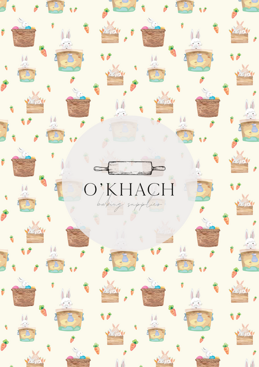 The Easter Hunt Pattern No.18 - Edible Image - Premium Edible Image from O'Khach Baking Supplies - Just $16.99! Shop now at O'Khach Baking Supplies