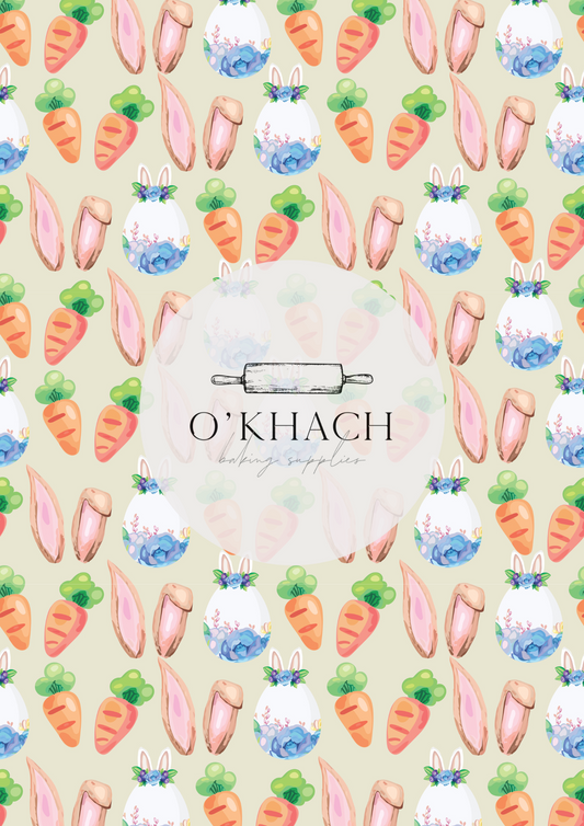 The Easter Hunt Pattern No.20 - Edible Image - Premium Edible Image from O'Khach Baking Supplies - Just $16.99! Shop now at O'Khach Baking Supplies