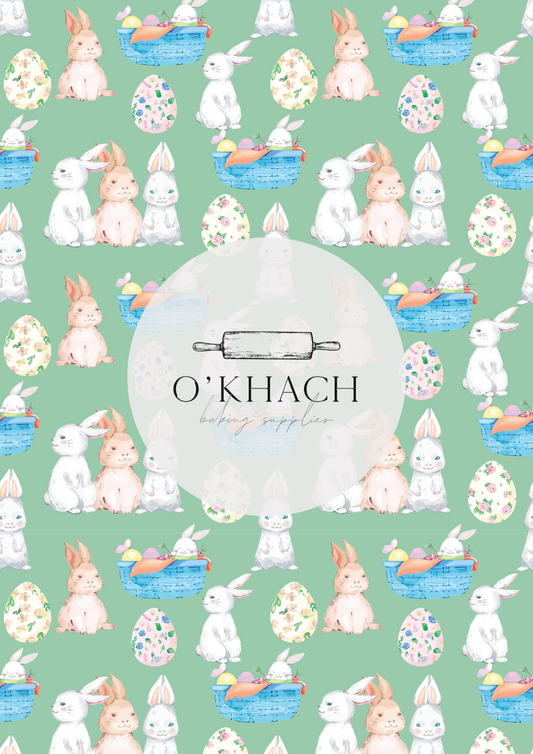 The Easter Hunt Pattern No.8 - Edible Image - Premium Edible Image from O'Khach Baking Supplies - Just $16.99! Shop now at O'Khach Baking Supplies