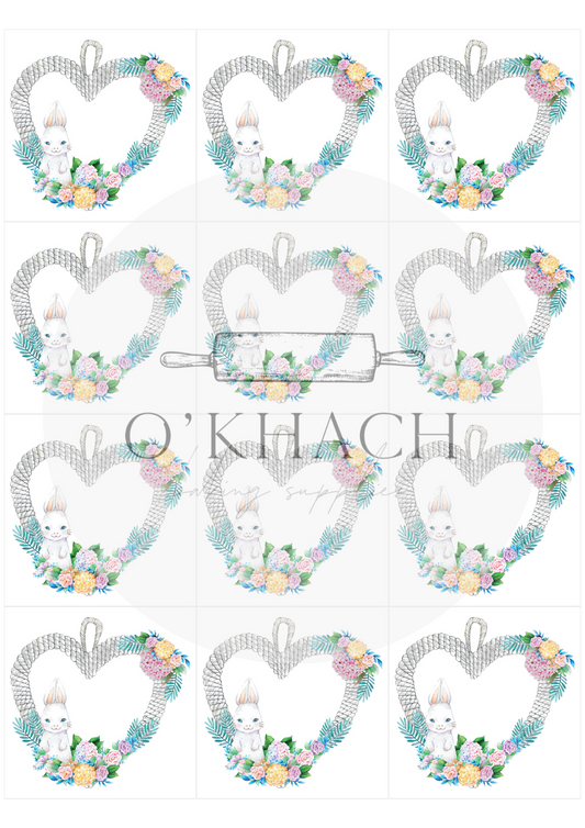 The Easter Hunt Squares No.19 - Edible Image - Premium Edible Image from O'Khach Baking Supplies - Just $16.99! Shop now at O'Khach Baking Supplies