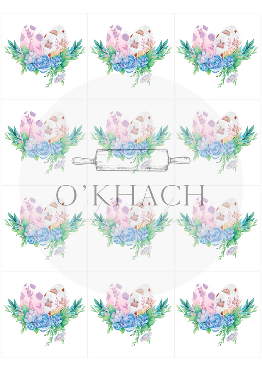 The Easter Hunt Squares No.2 - Edible Image - Premium Edible Image from O'Khach Baking Supplies - Just $16.99! Shop now at O'Khach Baking Supplies