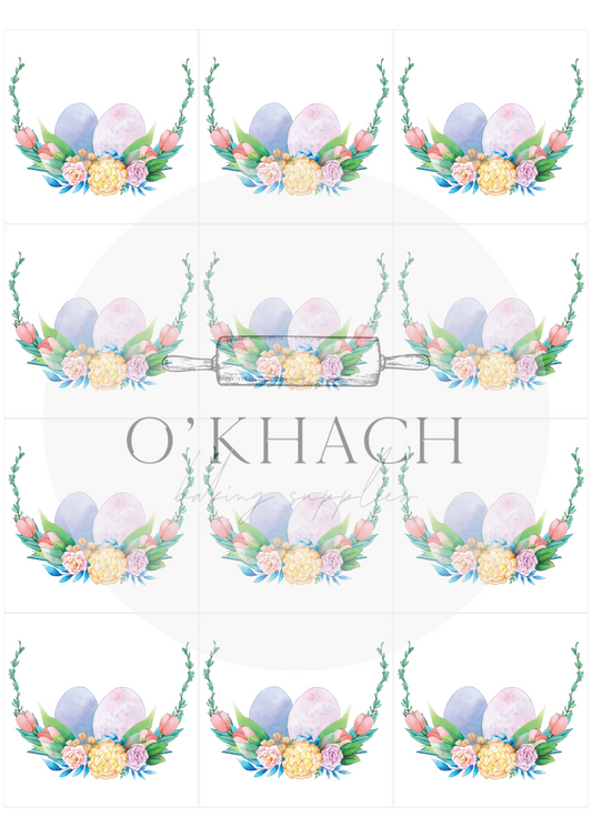 The Easter Hunt Squares No.24 - Edible Image - Premium Edible Image from O'Khach Baking Supplies - Just $16.99! Shop now at O'Khach Baking Supplies