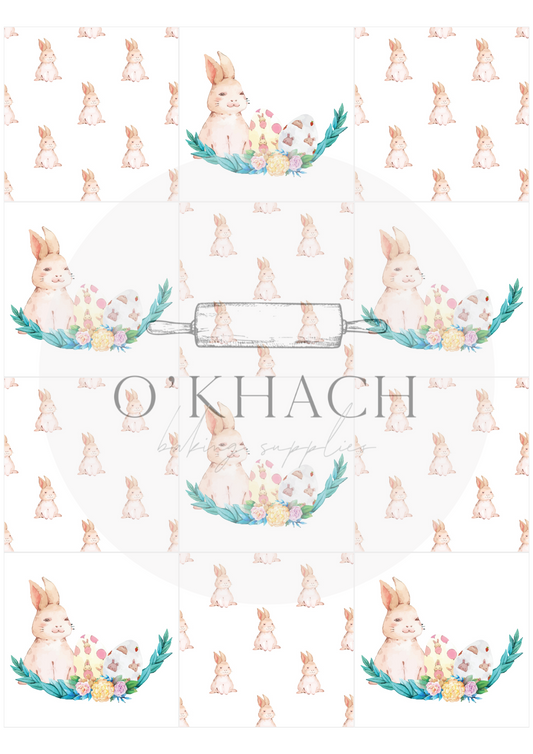 The Easter Hunt Squares No.25 - Edible Image - Premium Edible Image from O'Khach Baking Supplies - Just $16.99! Shop now at O'Khach Baking Supplies