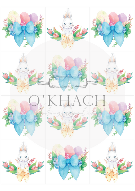 The Easter Hunt Squares No.26 - Edible Image - Premium Edible Image from O'Khach Baking Supplies - Just $16.99! Shop now at O'Khach Baking Supplies