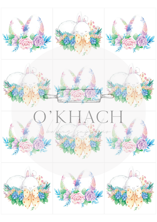The Easter Hunt Squares No.27 - Edible Image - Premium Edible Image from O'Khach Baking Supplies - Just $16.99! Shop now at O'Khach Baking Supplies
