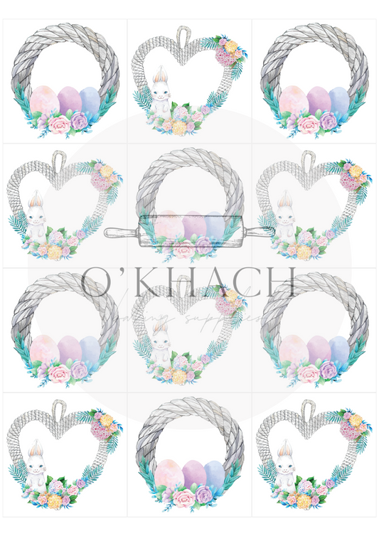 The Easter Hunt Squares No.28 - Edible Image - Premium Edible Image from O'Khach Baking Supplies - Just $16.99! Shop now at O'Khach Baking Supplies