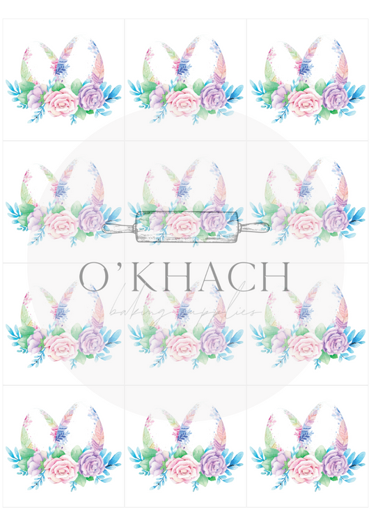 The Easter Hunt Squares No.3 - Edible Image - Premium Edible Image from O'Khach Baking Supplies - Just $16.99! Shop now at O'Khach Baking Supplies