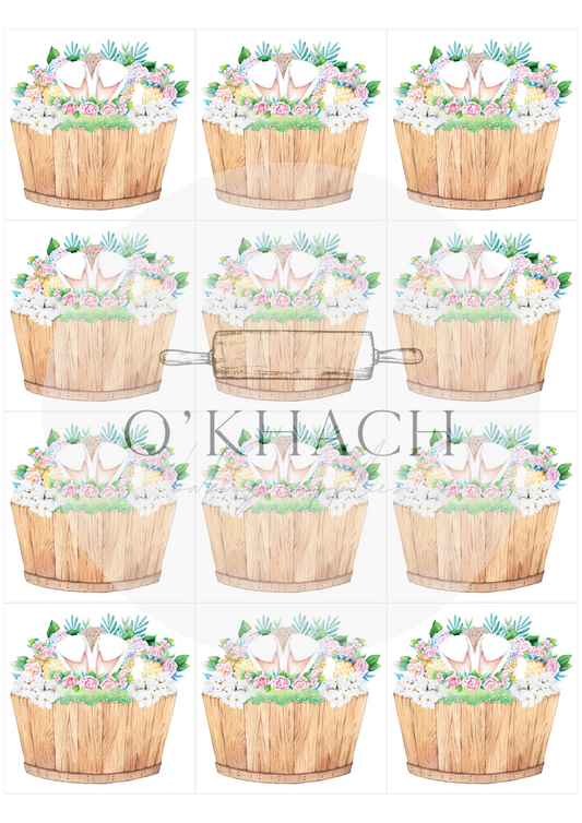 The Easter Hunt Squares No.7 - Edible Image - Premium Edible Image from O'Khach Baking Supplies - Just $16.99! Shop now at O'Khach Baking Supplies