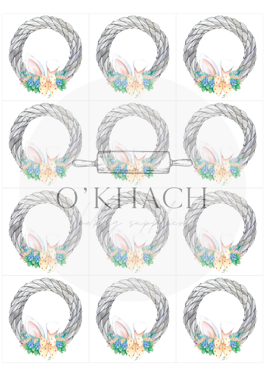 The Easter Hunt Squares No.8 - Edible Image - Premium Edible Image from O'Khach Baking Supplies - Just $16.99! Shop now at O'Khach Baking Supplies