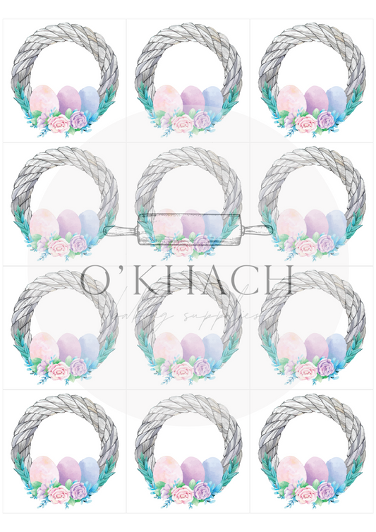 The Easter Hunt Squares No.9 - Edible Image - Premium Edible Image from O'Khach Baking Supplies - Just $16.99! Shop now at O'Khach Baking Supplies