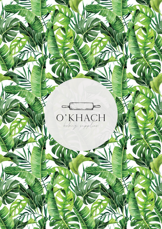 Tropical Watercolour Pattern No.1 - Edible Image - Premium Edible Image from O'Khach Baking Supplies - Just $16.99! Shop now at O'Khach Baking Supplies