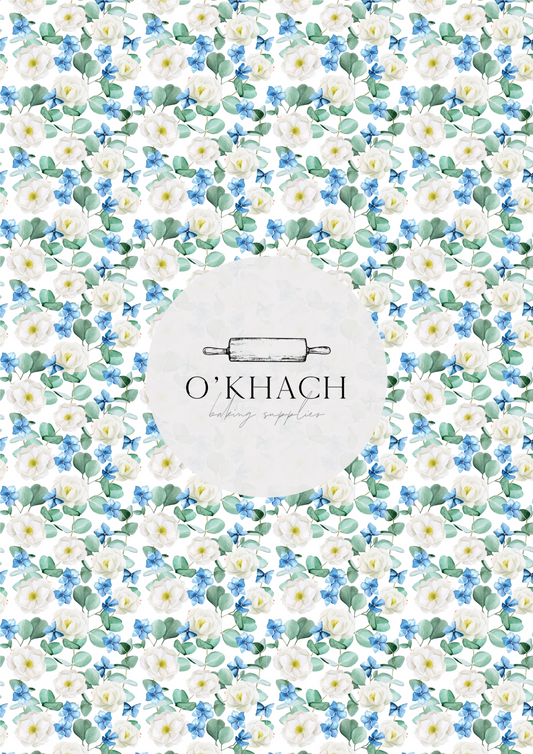 Tropical Watercolour Pattern No.32 - Edible Image - Premium Edible Image from O'Khach Baking Supplies - Just $16.99! Shop now at O'Khach Baking Supplies
