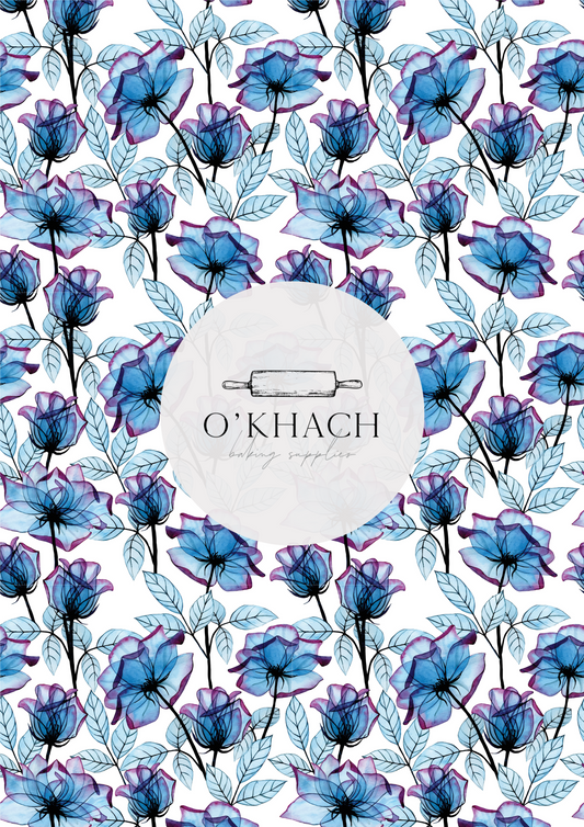Tropical Watercolour Pattern No.55 - Edible Image - Premium Edible Image from O'Khach Baking Supplies - Just $16.99! Shop now at O'Khach Baking Supplies