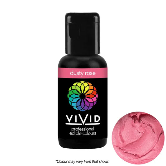 Dusty Rose - Gel Colour 21g | Vivid Professional - Premium Vivid Professional from Cake Craft - Just $4.99! Shop now at O'Khach Baking Supplies