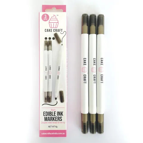 Black Edible Markers 3 pack - Cake Craft - Premium from O'Khach Baking Supplies - Just $5.99! Shop now at O'Khach Baking Supplies