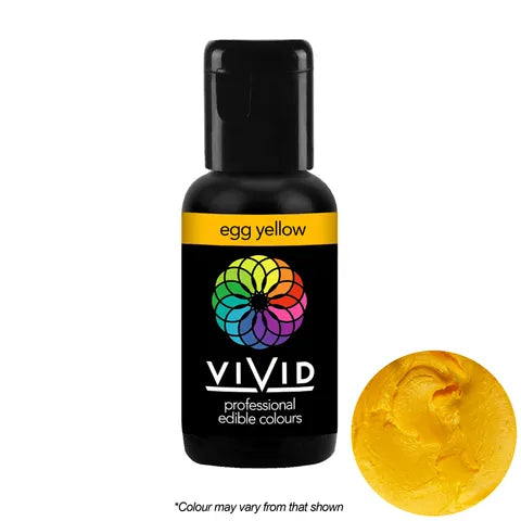 Egg Yellow - Gel Colour 21g | Vivid Professional - Premium Vivid Professional from Cake Craft - Just $4.99! Shop now at O'Khach Baking Supplies