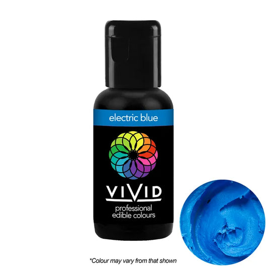 Electric Blue - Gel Colour 21g | Vivid Professional - Premium Vivid Professional from Cake Craft - Just $4.99! Shop now at O'Khach Baking Supplies